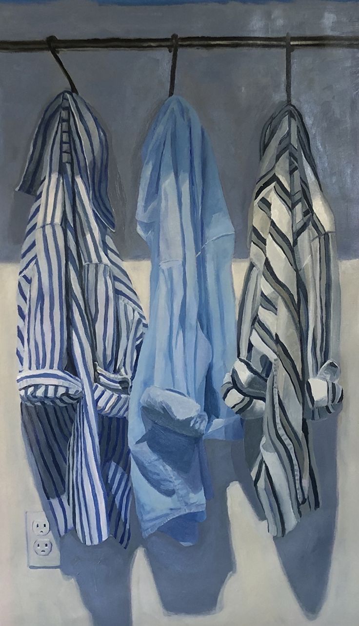 Striped Robes Hanging