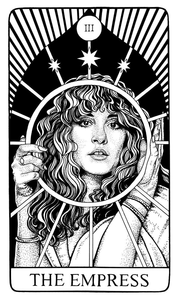 Curly-haired Woman with Halo