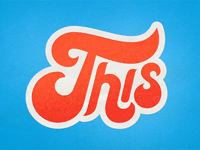 Vibrant Retro Typography
