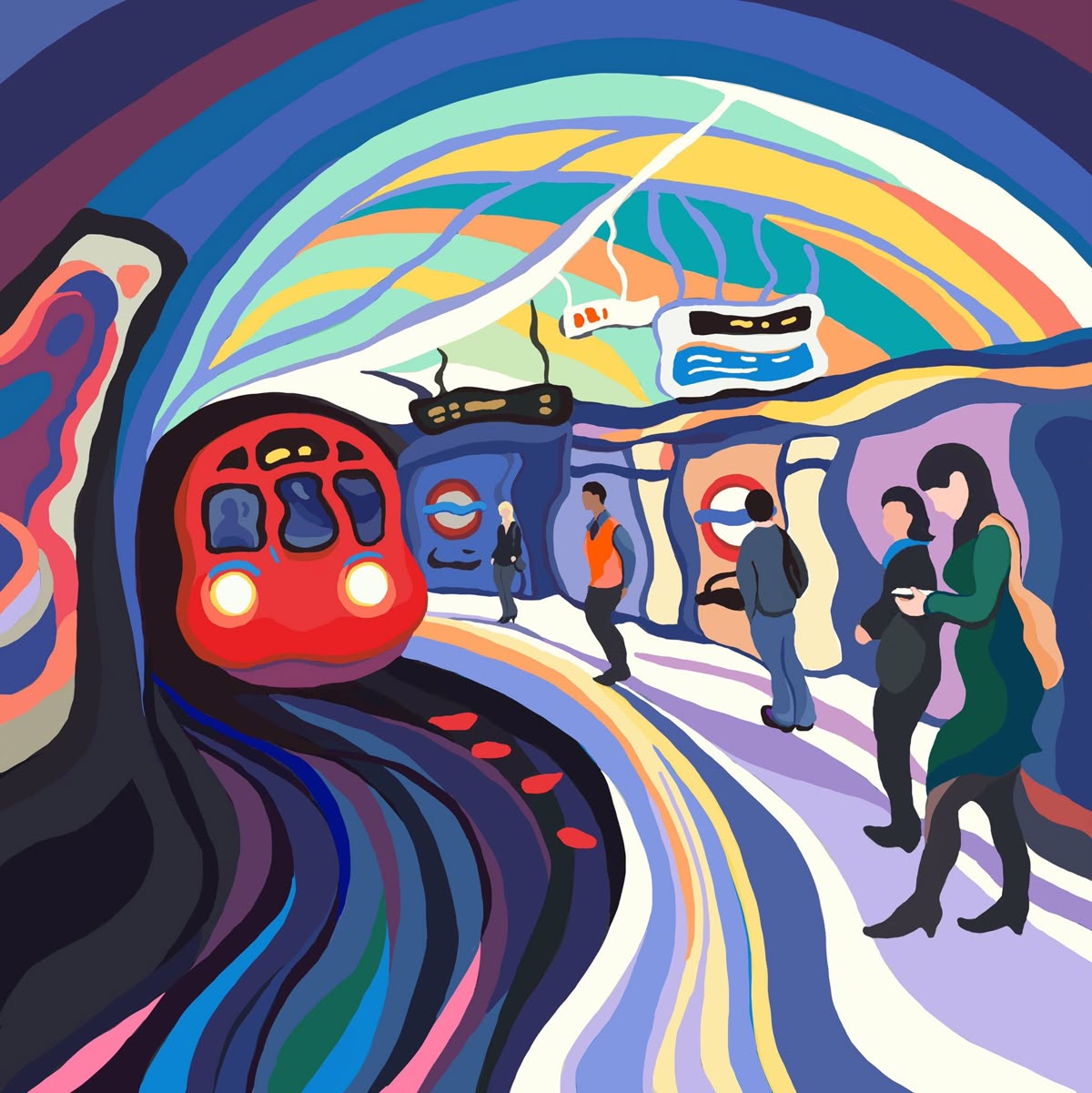 Subway Station Illustration