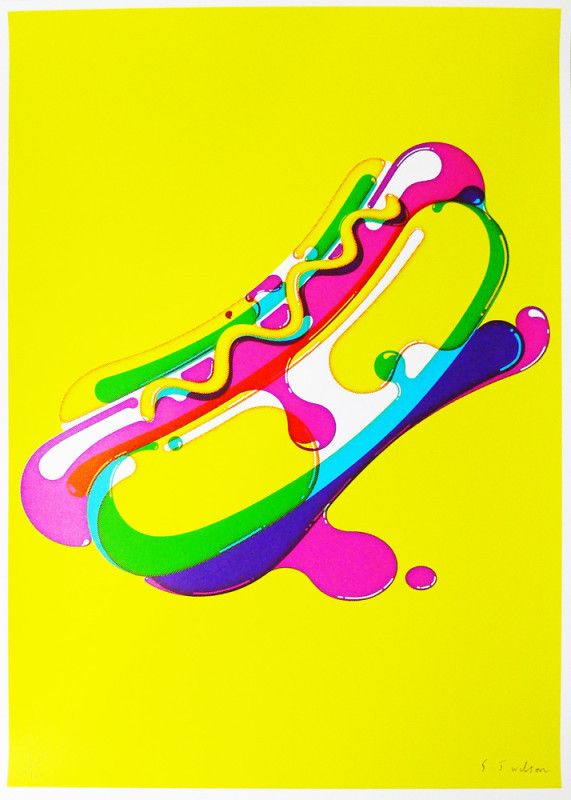 Colorful Abstract Hotdog