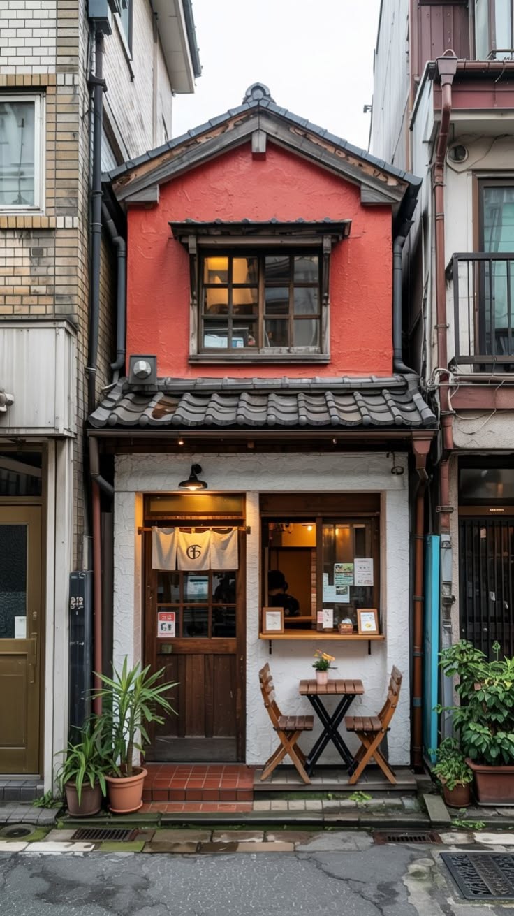 Cozy Japanese Restaurant Facade