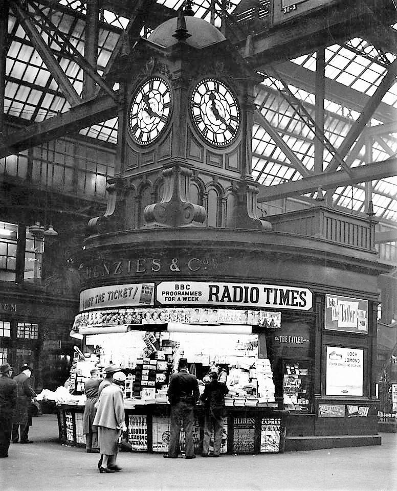 Vintage Railway Station Newsstand