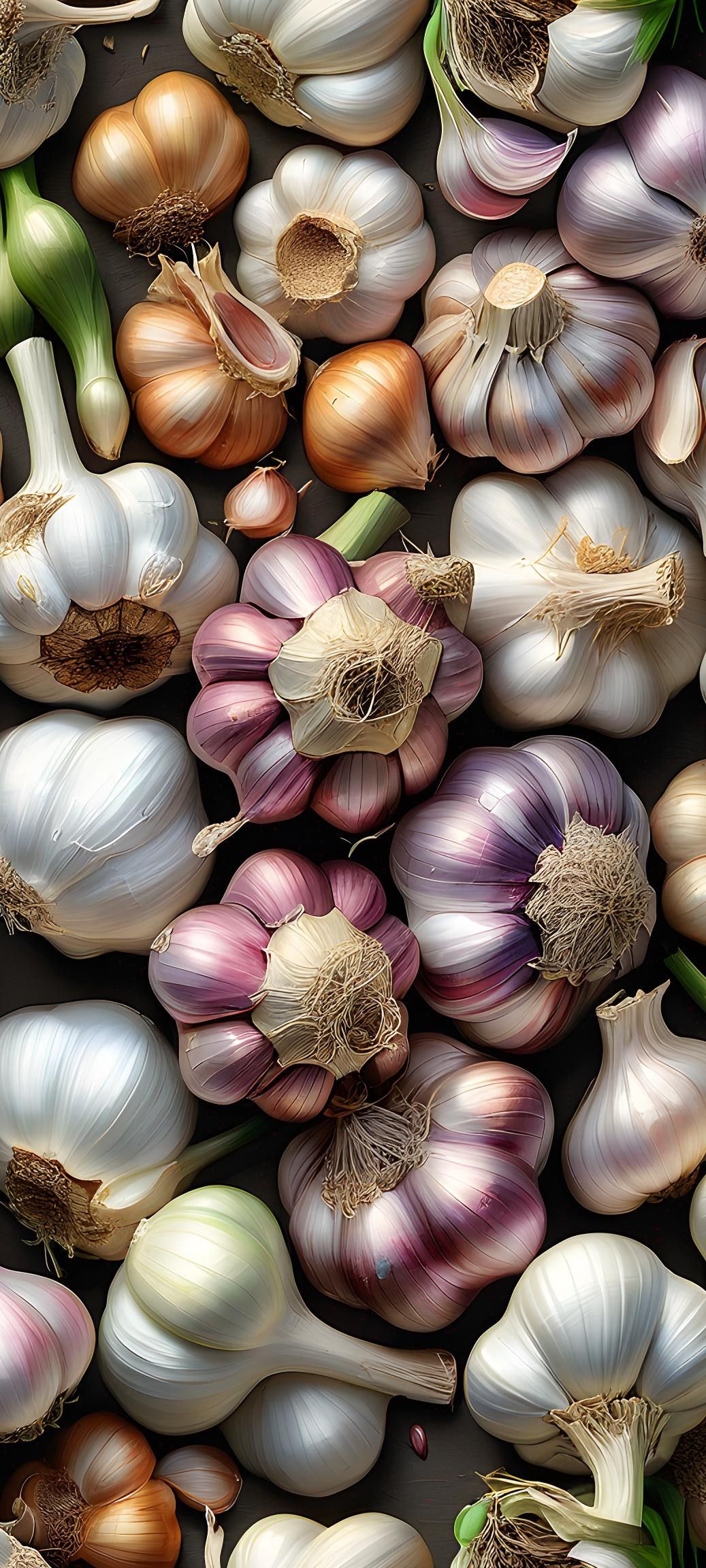Garlic Cloves Arrangement