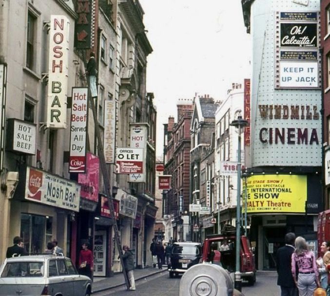 Vintage Street Scene with Nosh Bar