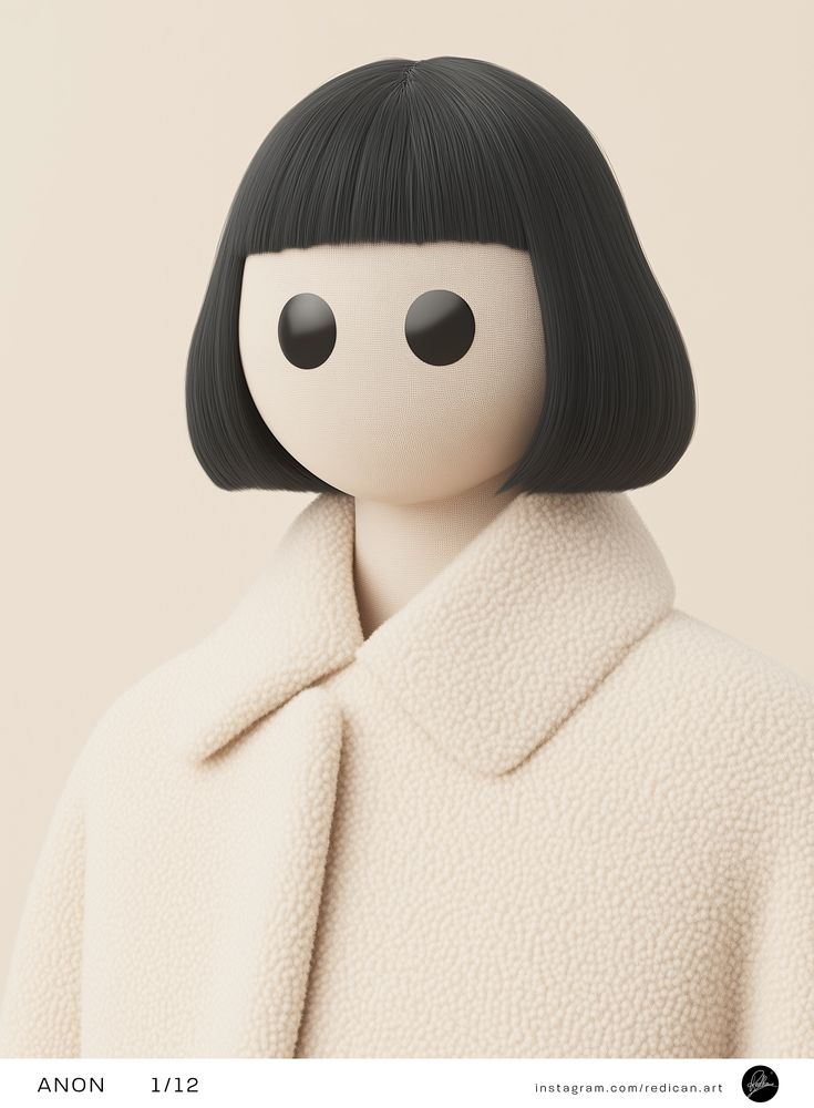 Minimalist Doll Portrait