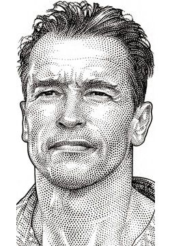 Dotwork Portrait of a Man