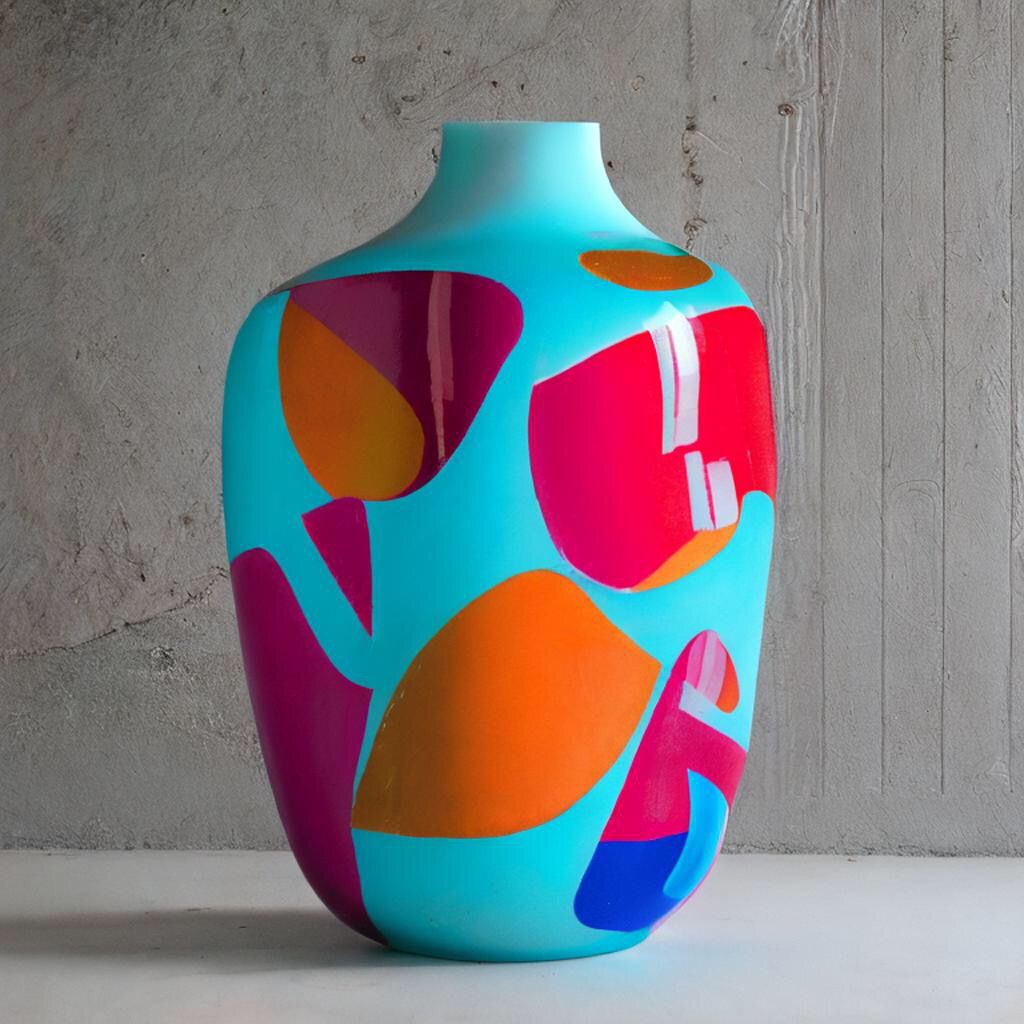 Colorful Abstract Vase