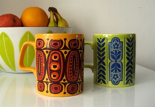 Colorful Retro Mugs
