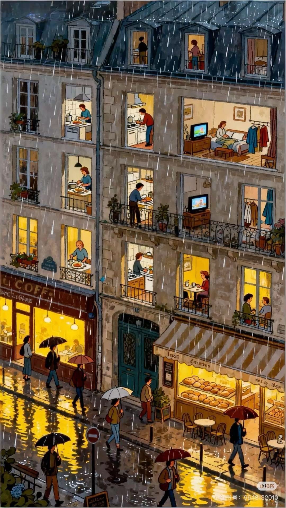 Rainy Night in Paris