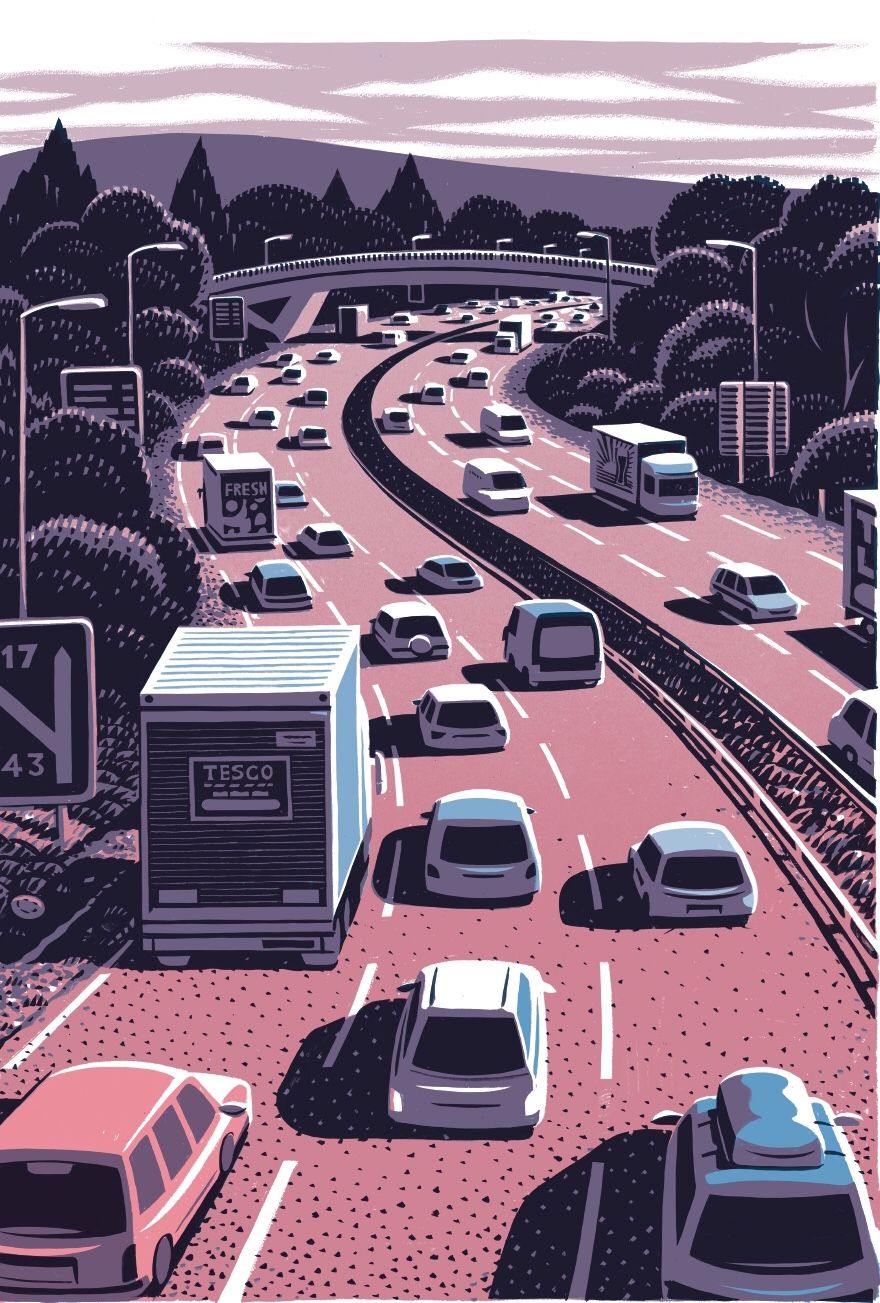 Traffic Jam Illustration
