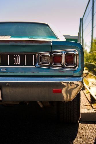Vintage Muscle Car Rear