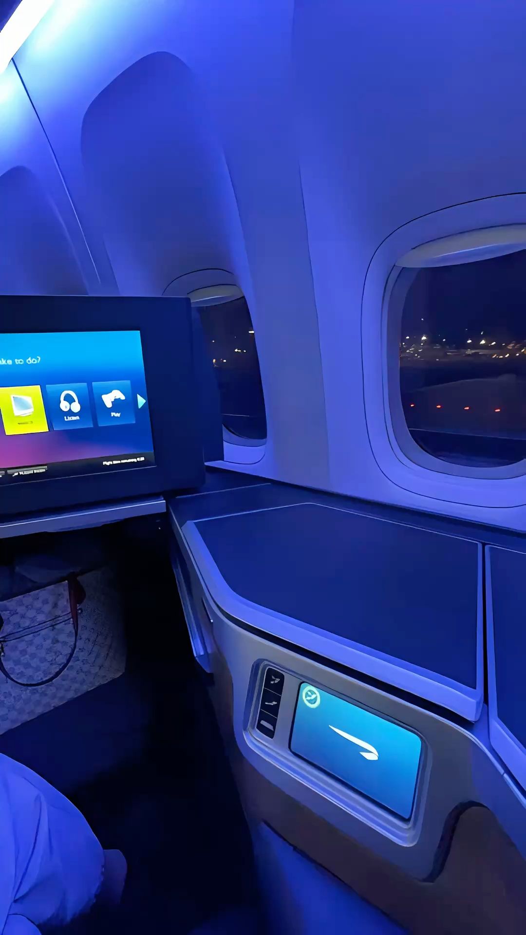 Airplane Seat in Business Class
