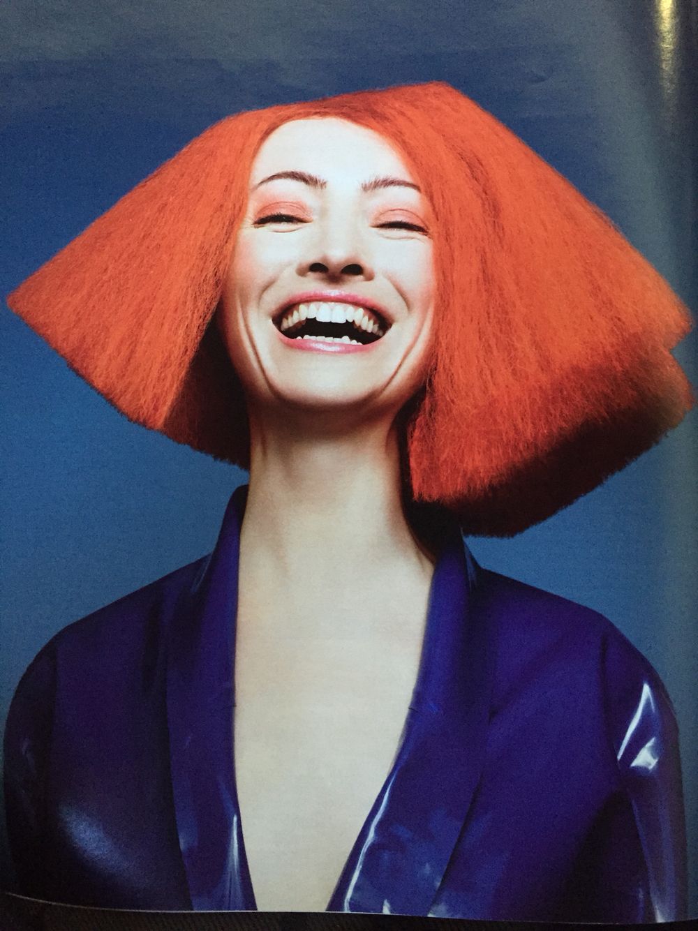 Brightly Colored Hair Smiling