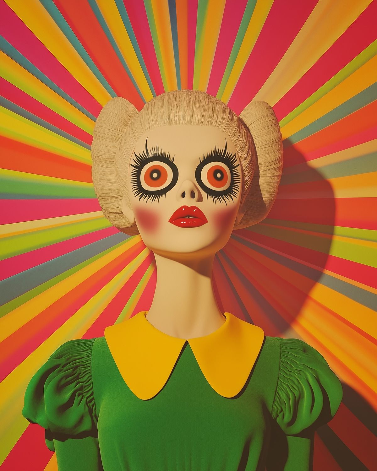 Colorful Sugar Skull Mannequin