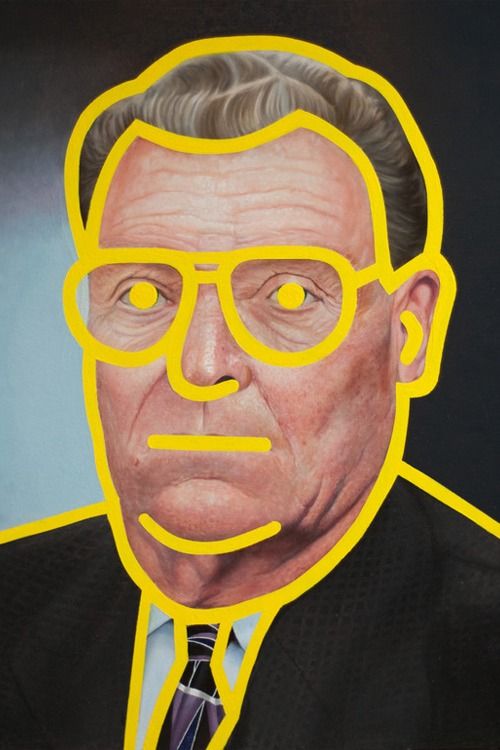 Yellow Outline Portrait