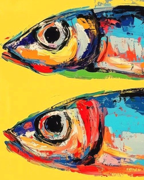Colorful Fish Painting