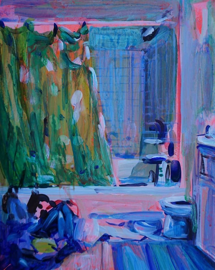 Abstract Bathroom Scene