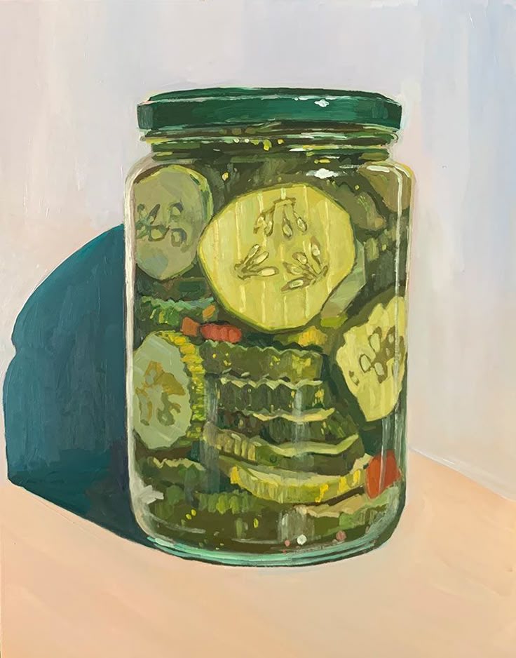 Pickled Zucchini Jar
