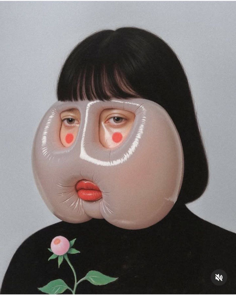 Inflatable Face Art