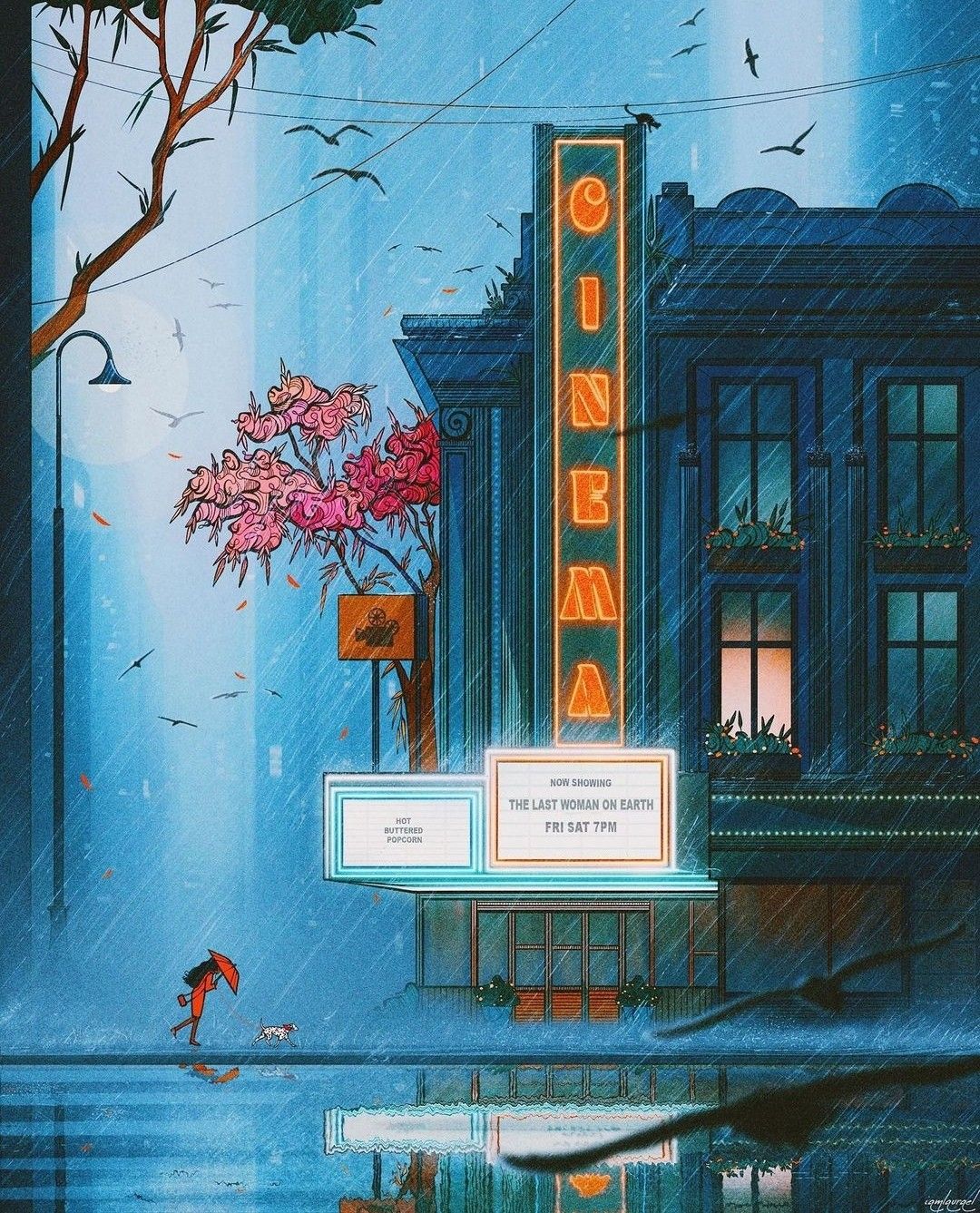 Rainy Cinema Night