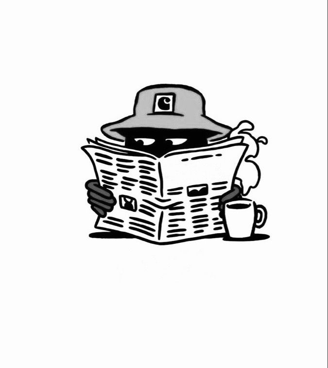 Man Reading Newspaper