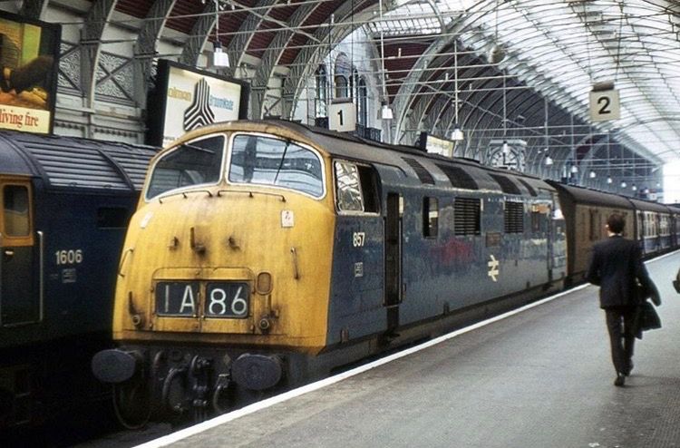 Vintage Train at Station