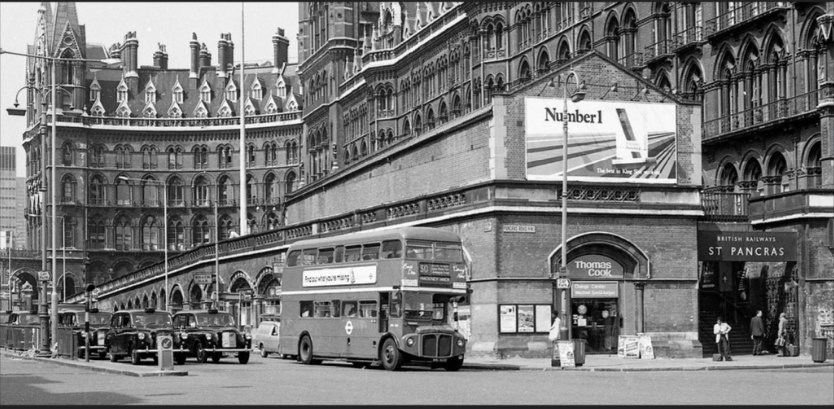 Vintage London Bus Stop