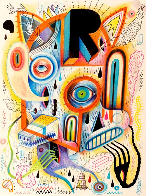 Abstract Surreal Face