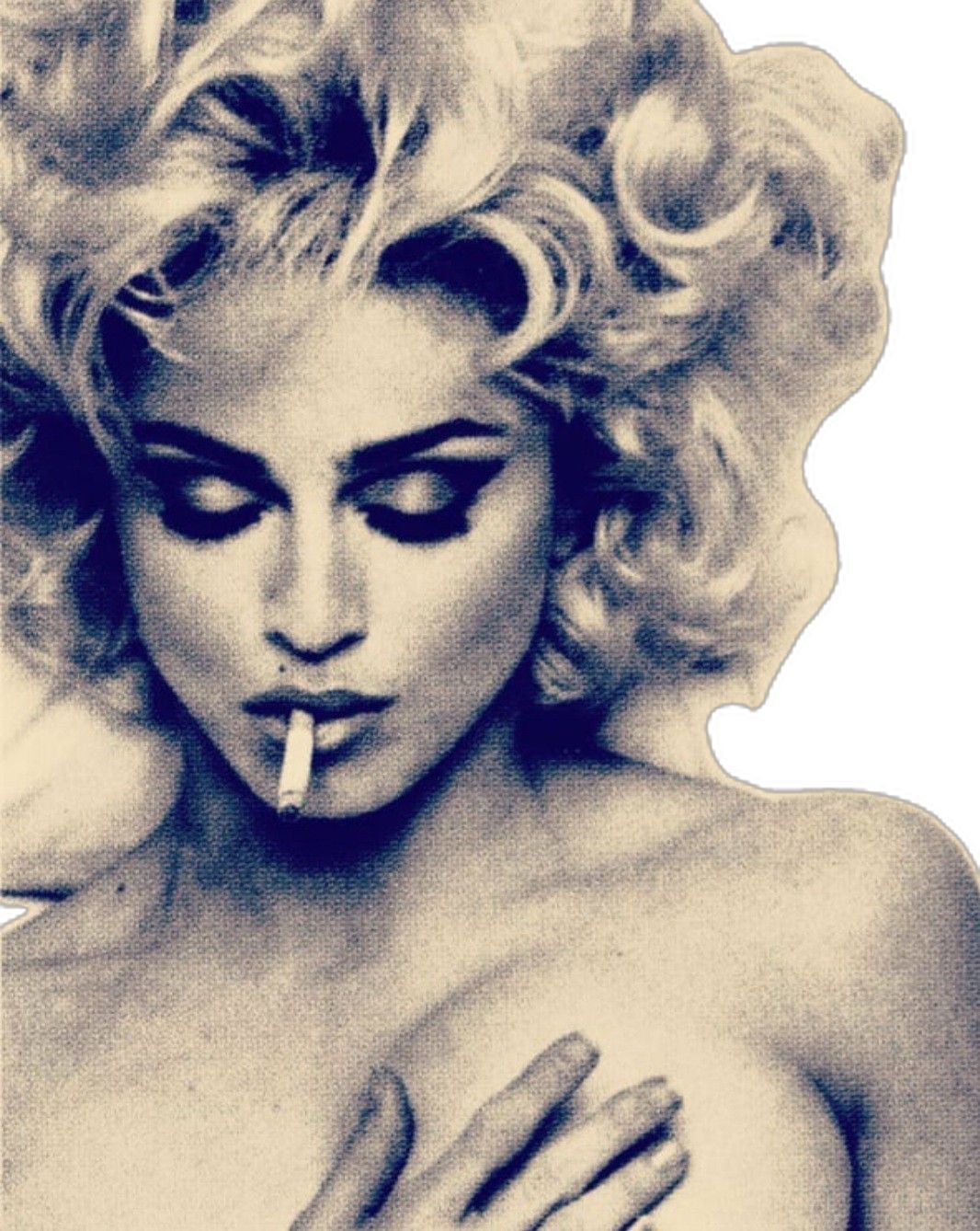 Blonde Smoking