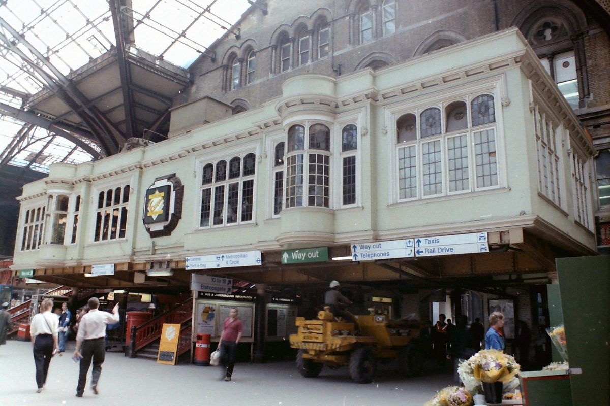 Vintage Railway Station Interior