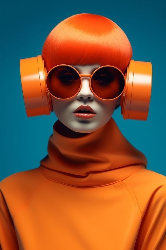 Orange Futuristic Fashion