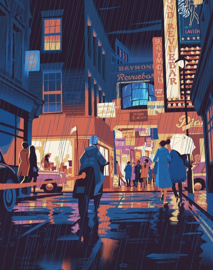 Rainy Cityscape