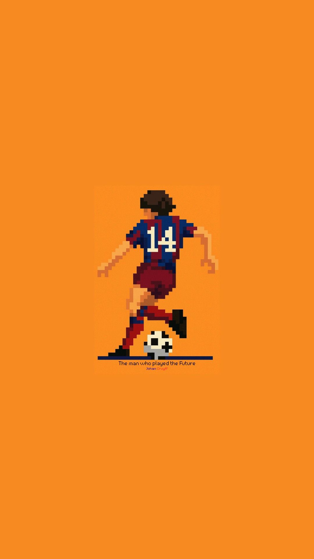 Pixelated Soccer Player