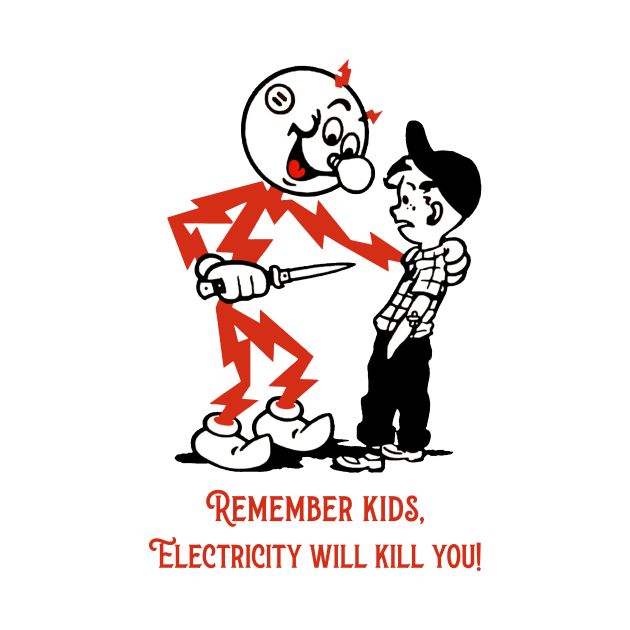 Electricity Warning Cartoon