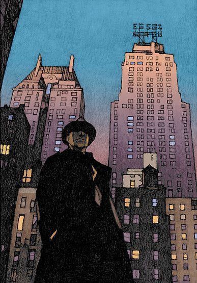 Man in Hat Amidst Cityscape