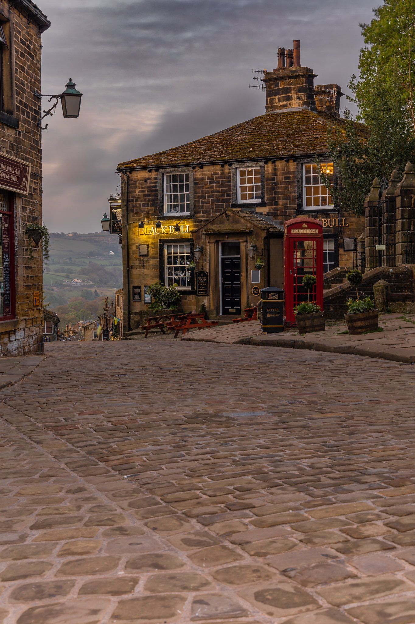 Cobbled Village Street