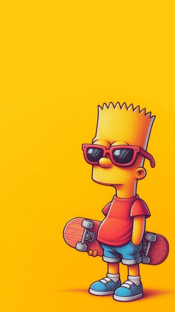 Bart Simpson with Skateboard