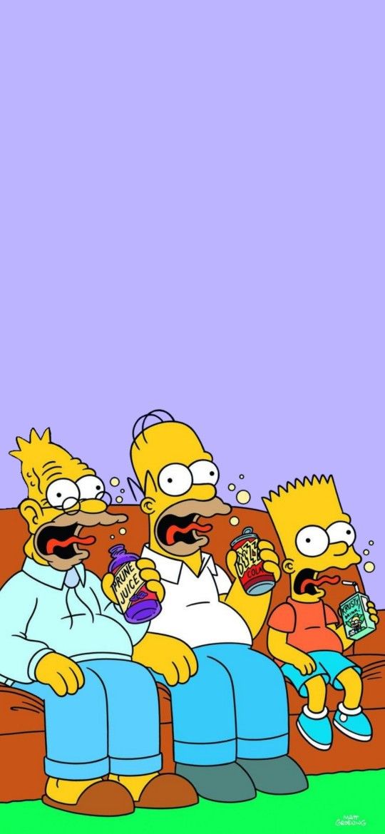 The Simpsons Family Drinking
