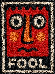 Abstract Face Rug