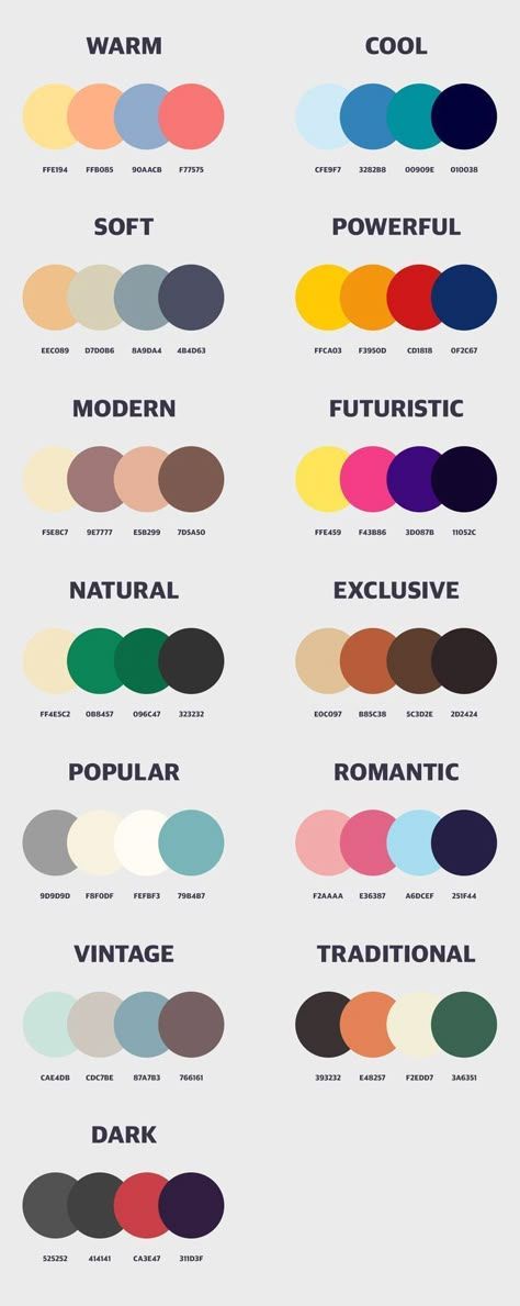 Color Palette Mood Boards