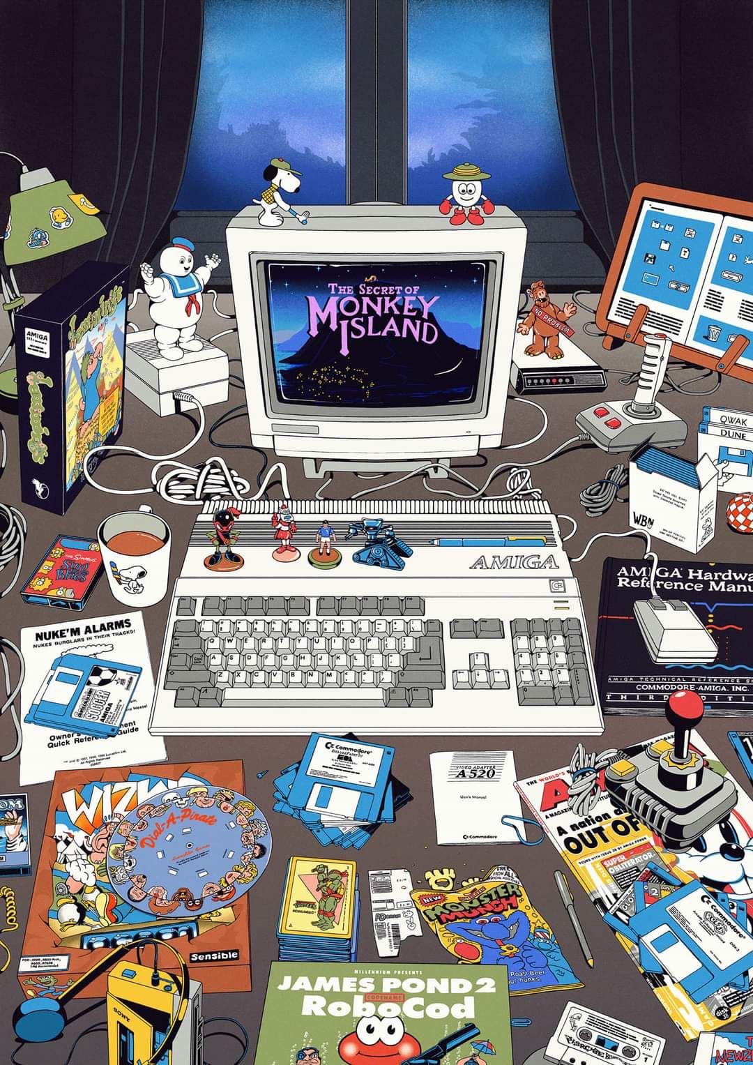 Amiga Gaming Setup