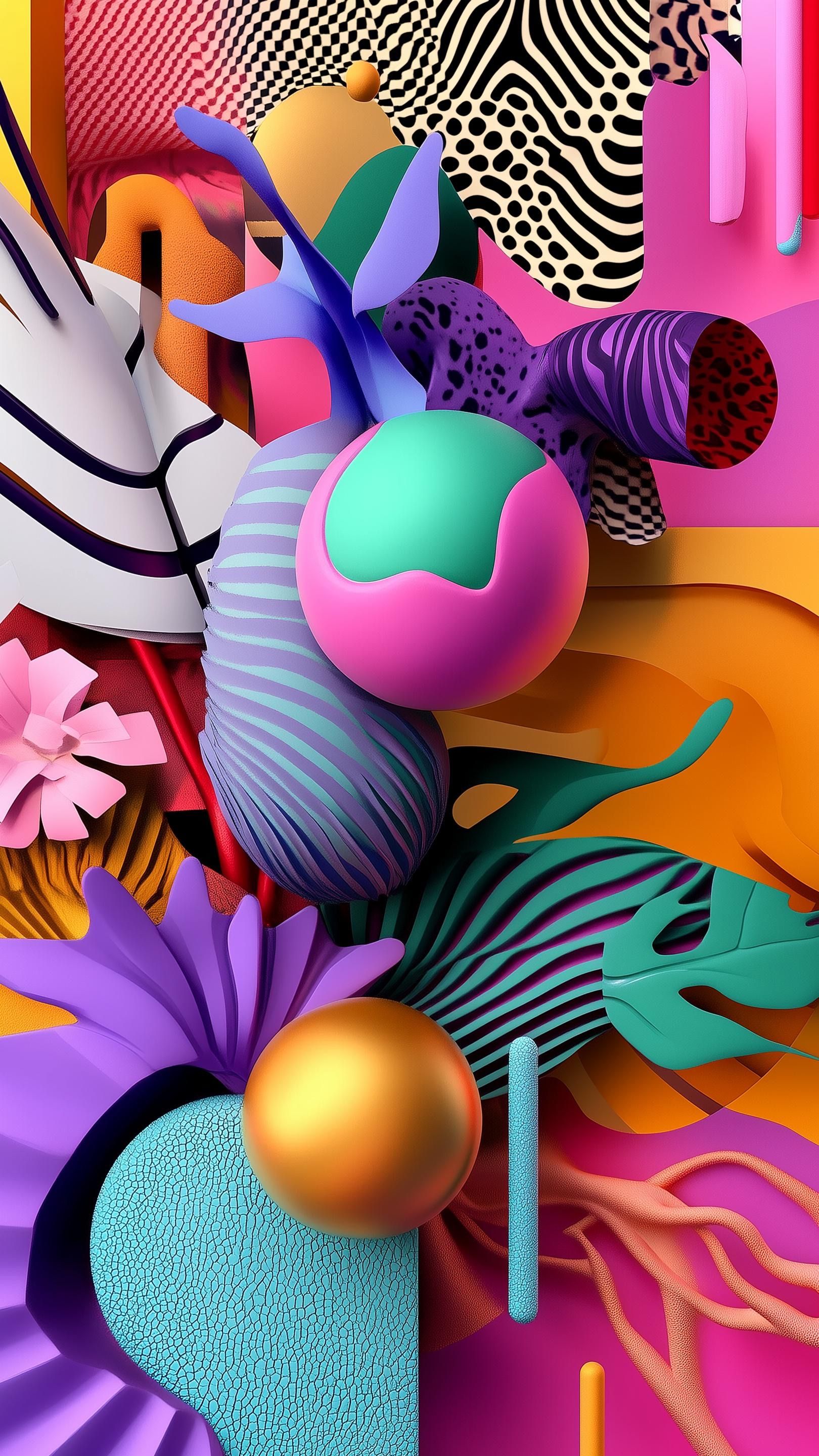 Colorful Abstract Sculpture