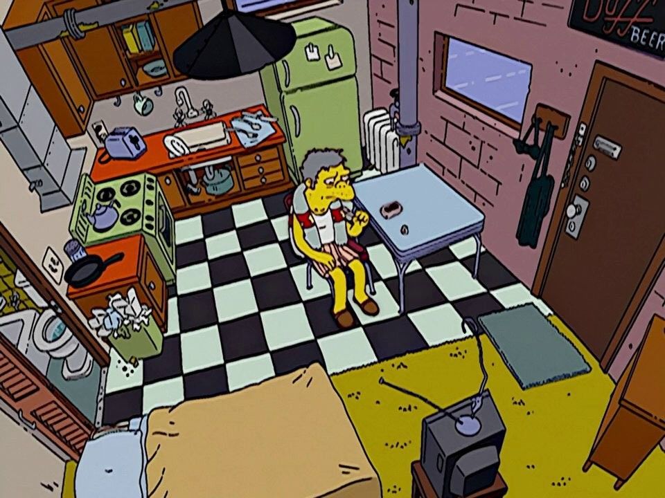 Simpsons Kitchen Scene