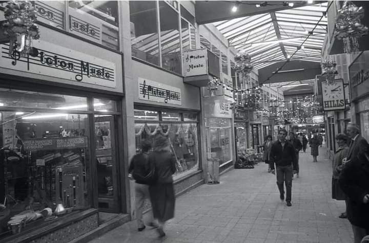 Vintage Music Store in Shopping Arcade