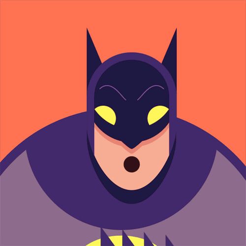 Batman Minimalist Portrait