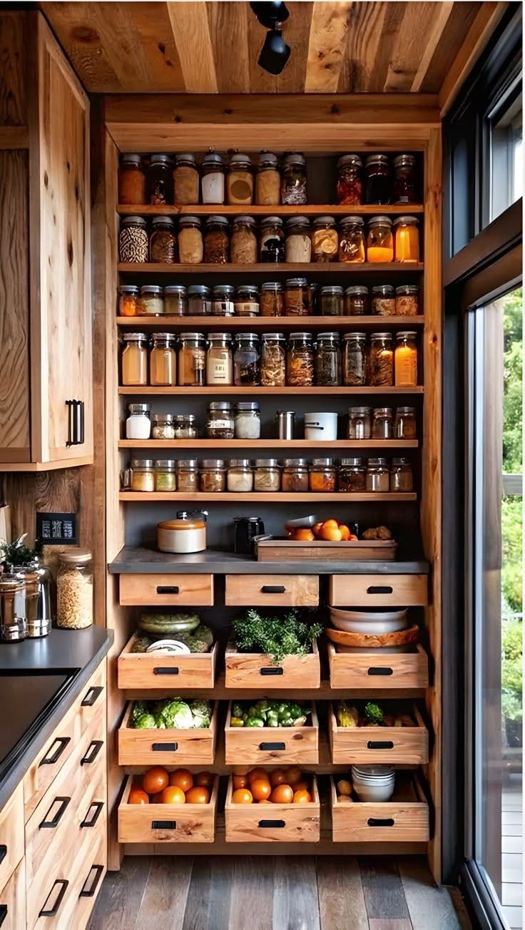 Organized Kitchen Pantry