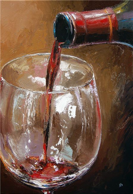 Wine Pouring into Glass