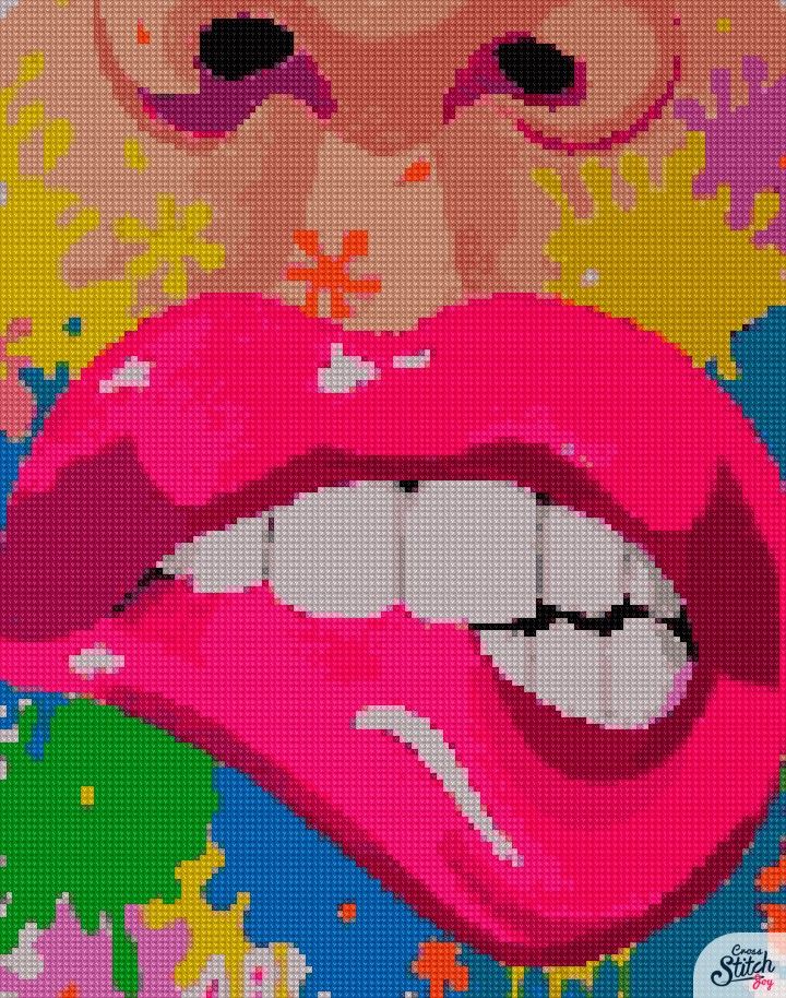 Pixelated Lips