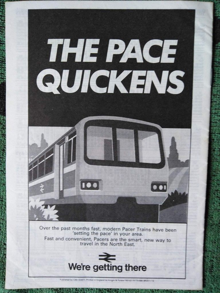 Pacer Train Advertisement